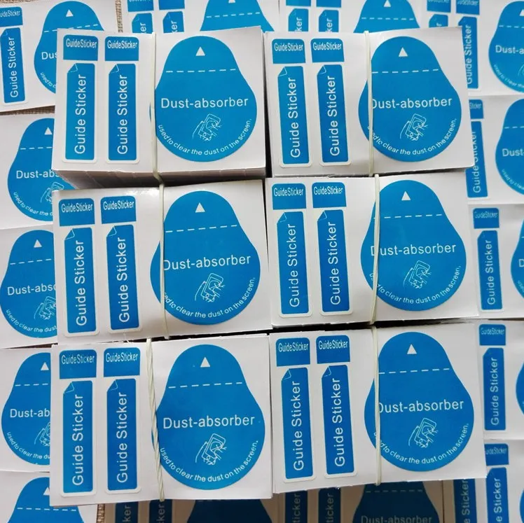 4 In1 Blue Poussière Absorbeur de poussière Absorbeur de poussière Protecteur Polissage Polissage Stickers Stickers Sticker 10000pcs / Lot