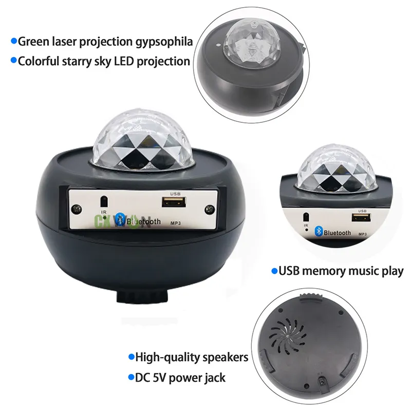 Ocean プロジェクターランプ のほほん族 ゆらゆらソーラー