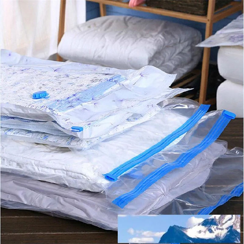 Sello de ahorro de espacio Saver vacío bolsas de almacenamiento de Ropa Comprimido Bolsa Organizador