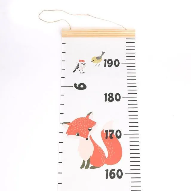 Tabla de crecimiento de altura de madera nórdica para niños, regla para  bebés, medidor de altura