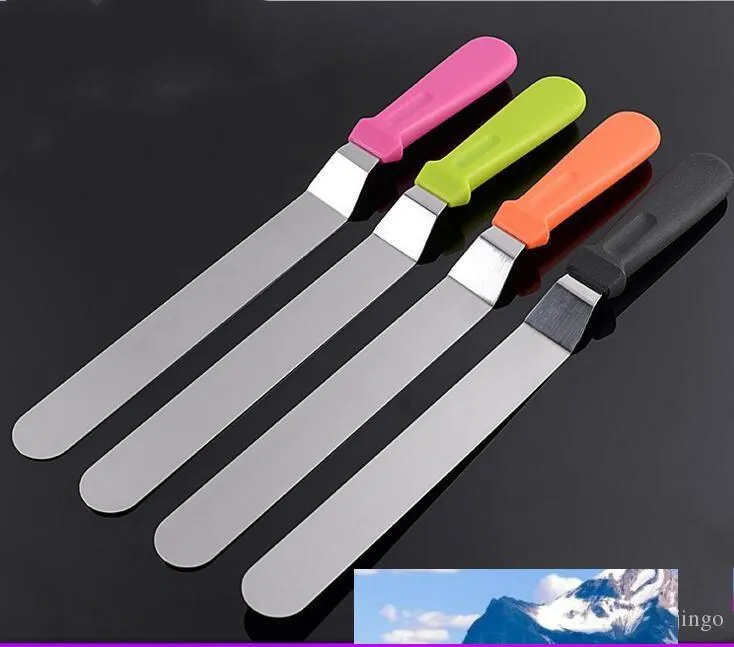 6inch Cake Cream Icing Spatula Butter Smoother Blade Angled Flat Scraper Smoothing Kitchen Tool Accessories High Quality Gadget nt