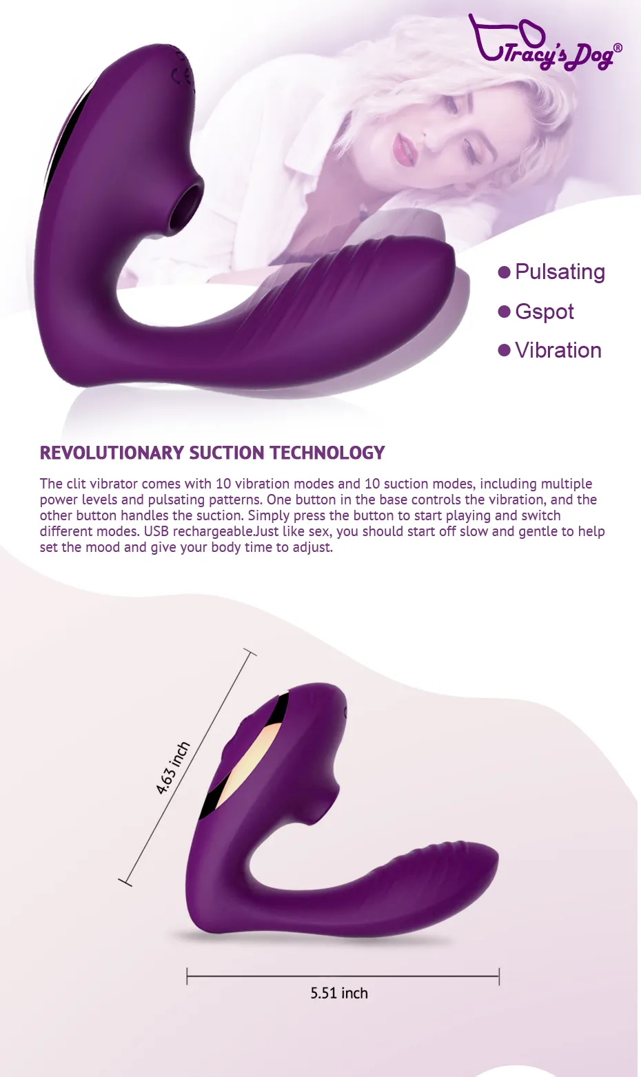 tracy's dog clitoral sucking vibrator App-controlled automatic thrusting male stroker main image 0