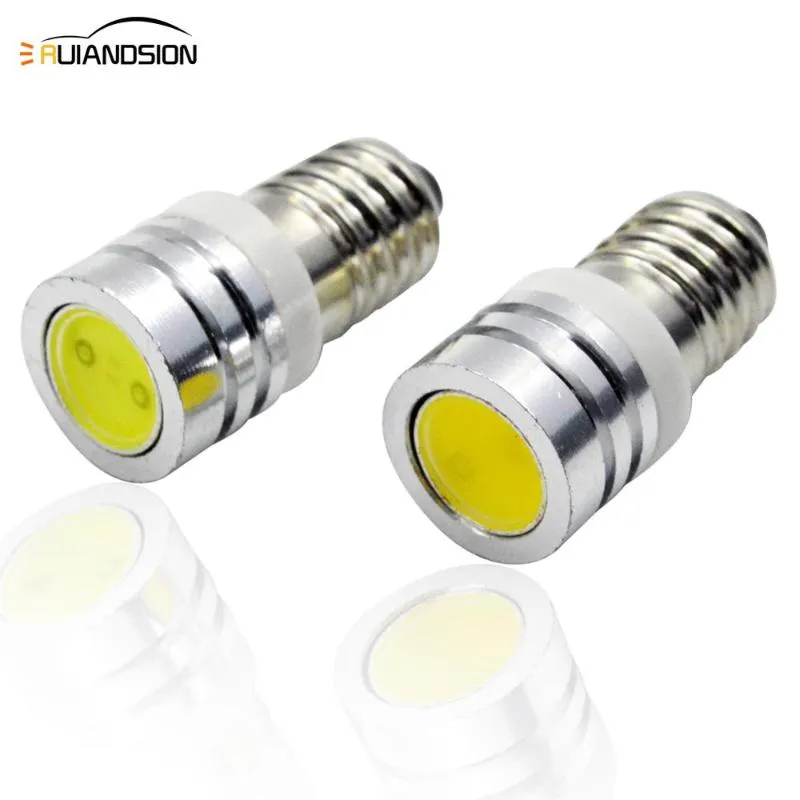 2PCS COB 2W E10 LED 전구 E10 DC 3V 6V 12V 악기 전구 표시 오래 유행