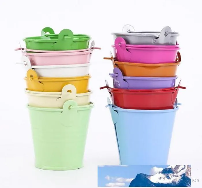 小さな缶バケツ：カラフルなミニメタルペイルバケツ を￥159 | DHgate