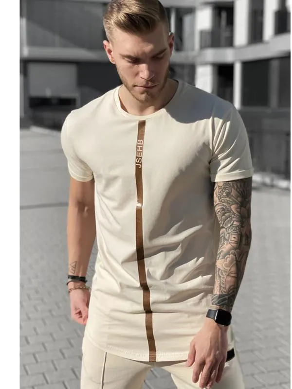 Лето Siksilk Мужская футболка Silk Silk Tshirt O-HEE Корочные беговые Мужские рубашки T Рубашки Sik Рубашка Мужчины Футболка Топы Tees Tees