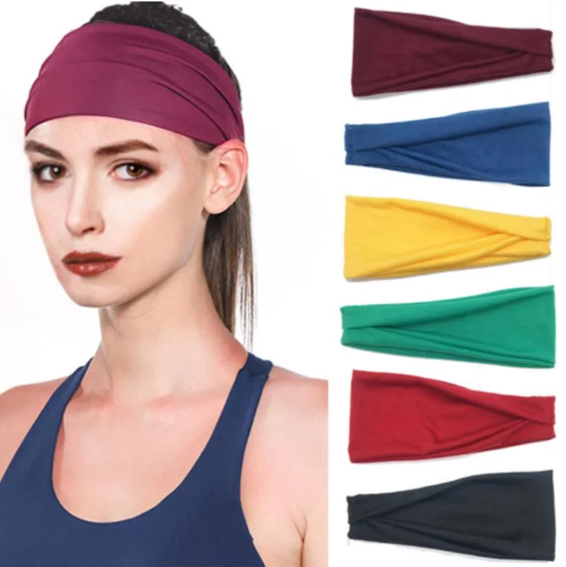 جديد رجل والمرأة الرياضة العصابة تشغيل للياقة البدنية اليوغا أسلوب الشعر Hairband اكسسوارات البوهيمي