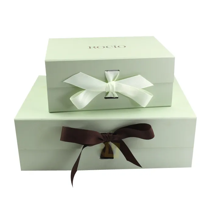 Ribbon Gift Box,High Quality Rigid Thick Gift Box,Box With Ribbon, Magnetic  Box 