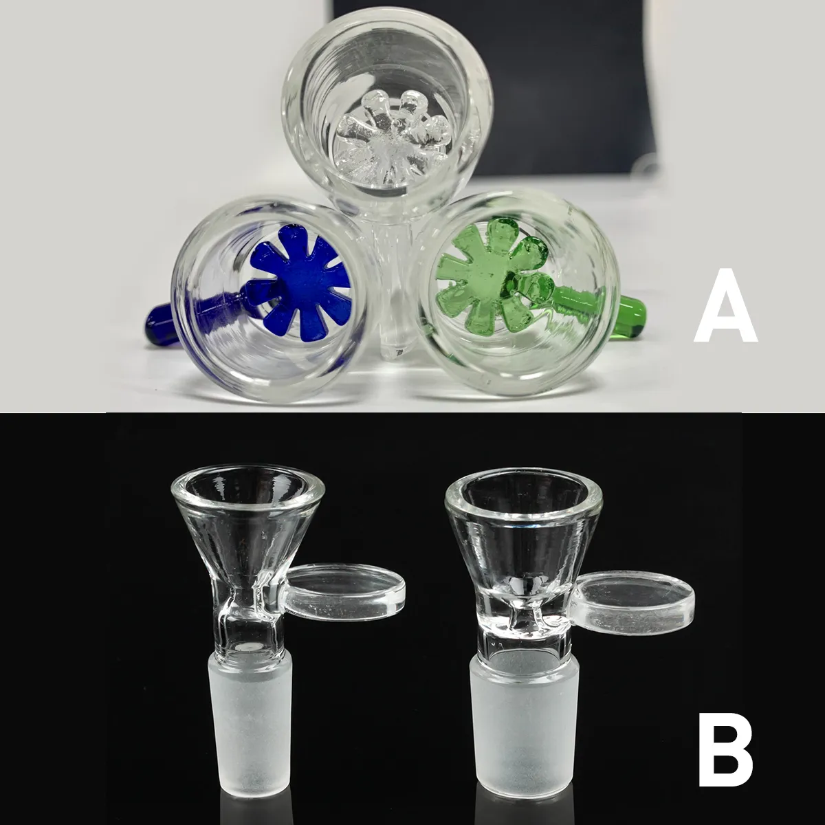 Wholesale Best Quality BRAND 14mm 18mm Bowl Glass Bowl Piece Snowflake