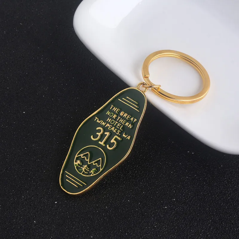 Twin Peaks The Great Northern Hotel 315 Alloy Keychain Key Chains Keyfob Keyring 