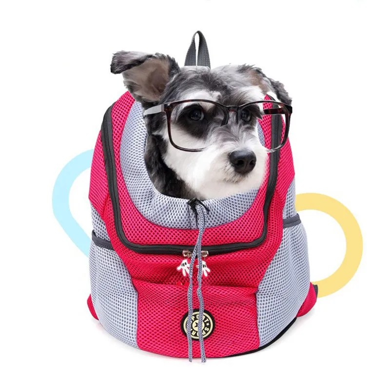 Zaino portatile per cani e gatti Borsa da viaggio traspirante con coulisse Trasportino per cani Borse da viaggio per casa vacanza