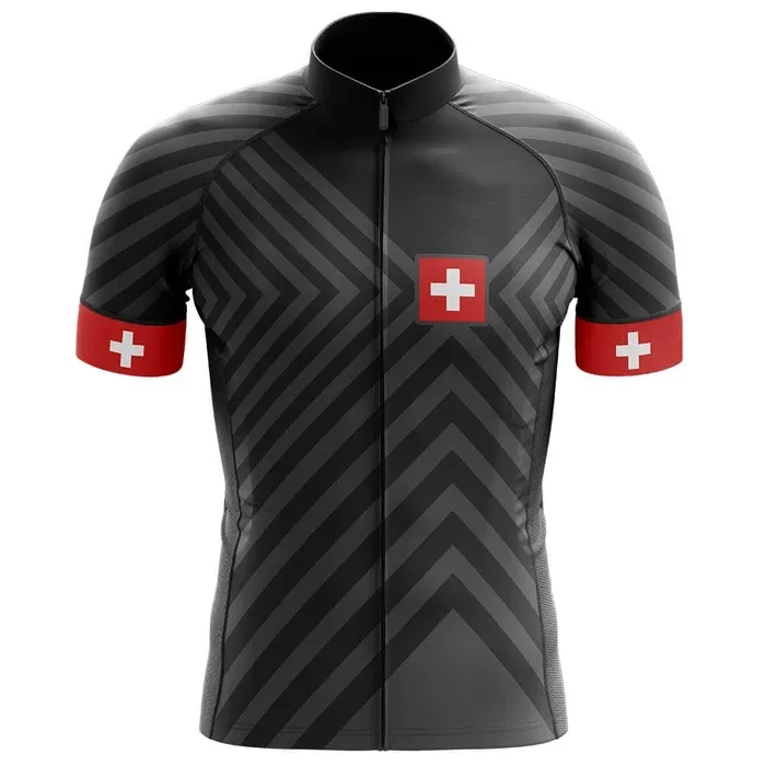 2026 Switzerland Cycling Jersey Short Sleeve Mountain From