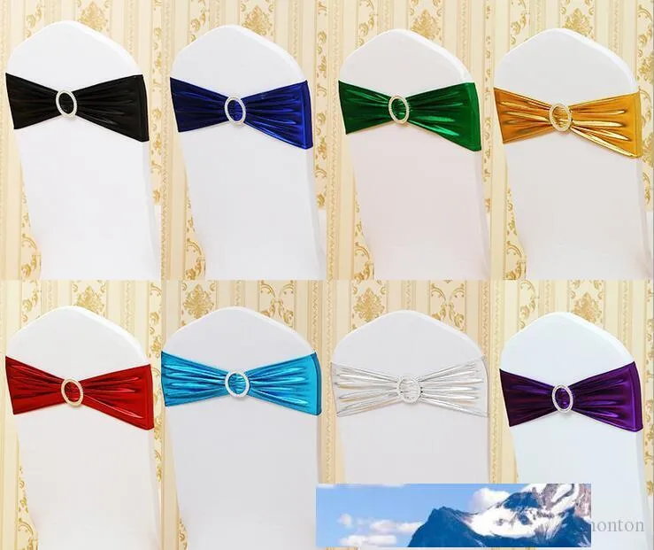 Chair Sash Cover Band Banquet Party Decoration wholesale spandex stretch the chair cover sashes fast delivery WT058