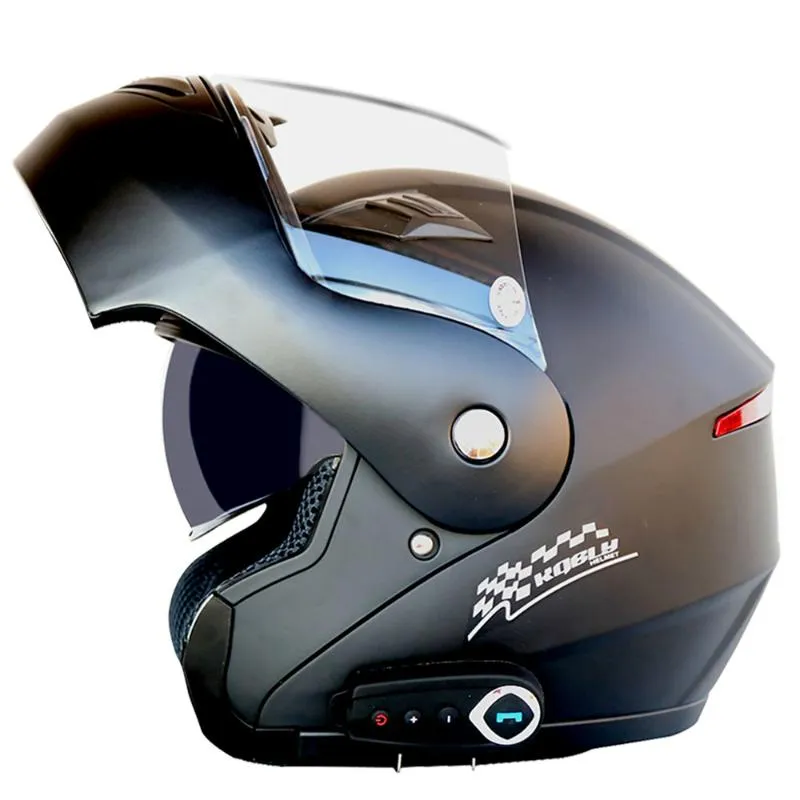 Capacete de Motocicleta Motocicleta Bluetooth Helmet Road Road Aberto Boa qualidade de som vem com a vida da bateria de rádio