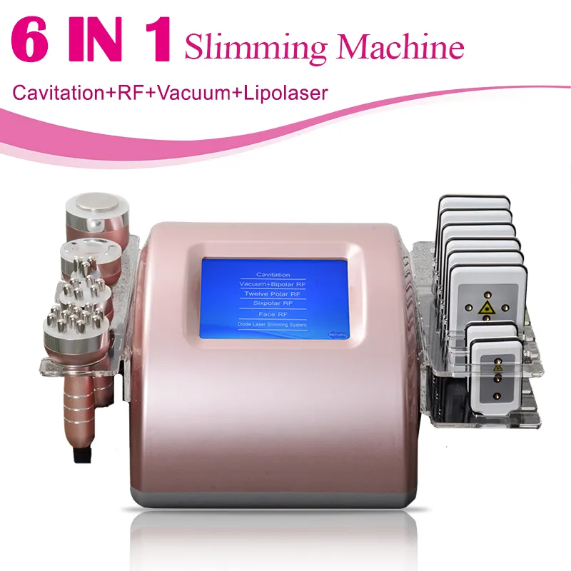 Machine amincissante à Cavitation ultrasonique 6 en 1, 40K, radiofréquence RF, raffermissement de la peau, usage domestique
