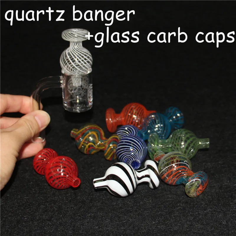 Real 14mm Quartz Banger Glass Kit NC com Quartztips SunDries Dab Stray Rigs Petróleo de Silicone Tubos de Fumaça Fumar Acessórios Rig
