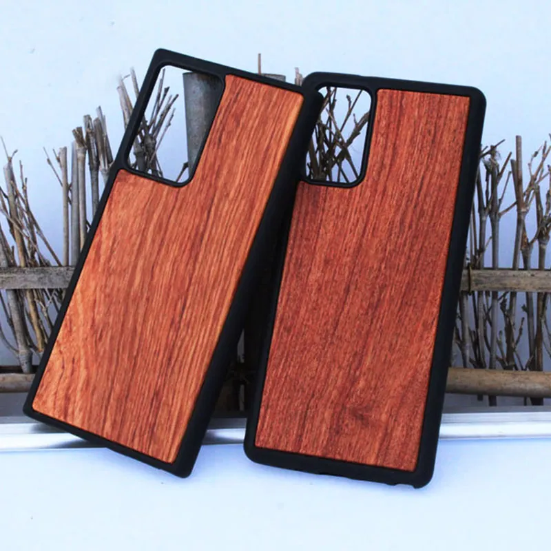 Wysokiej Jakości Wood Case Dla Samsung Galaxy Note20 Ultra Mobile Telefon Pokrywa Naturalne Bambusowe Drewniane Powrót Powłoki Niestandardowe dla iPhone 12