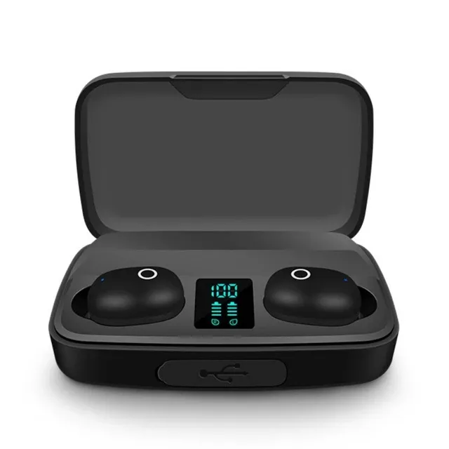 Smartphone için Şarj Gösterge Kulak Mini Stereo Spor Kulaklık ile A10S tws Kulaklık Bluetooth 5.0 Kablosuz Kulaklık Kulaklık