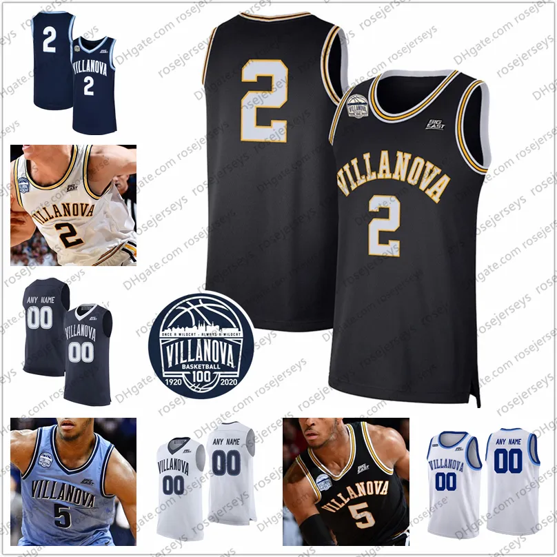Баскетбол в колледже носит Custom 2021 Villanova Wildcats Basketball 2 Collin Gillespie 24 Jeremiah Robinsonearl5 J Ustinm Oore1 4C Alebd Anielsm Eny Outhj Ersey4