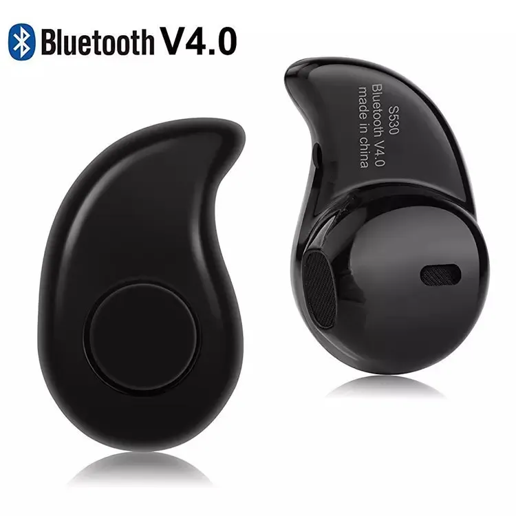 Universal S530 Mini S 530 Wireless Bluetooth 4.0 Earphone Stereo Sport Hörlurar Stealth Headset Earbud med Mic och Retail Box MQ30