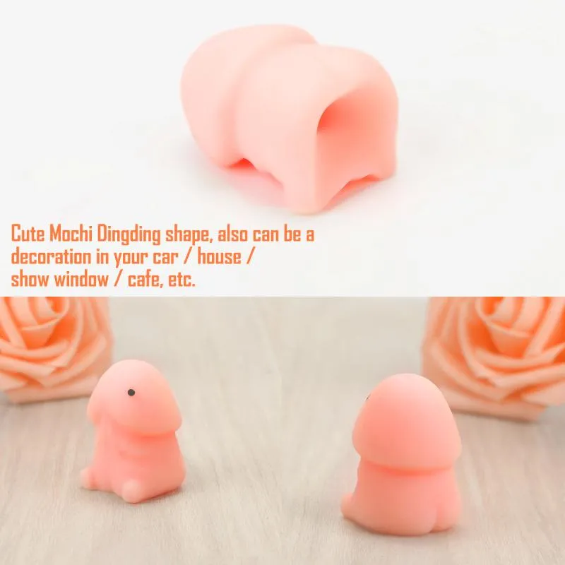 Party Favor Cute Dingding Soft Squishy Slow Rising Squeeze Prayer Bread Cake Healing Toys Fun Joke Gift224Y