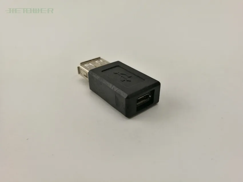 200 stycken Partihandel Höghastighets USB 2.0 Kvinna A till Micro USB B 5-polig Kvinna Adapter Connector Classic Enkel design