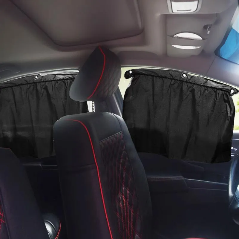 Decorações interiores capa de janela do carro proteção sol sombra face auto pára-sol ventosas cortina anti-uv drape valance privacidade 320g