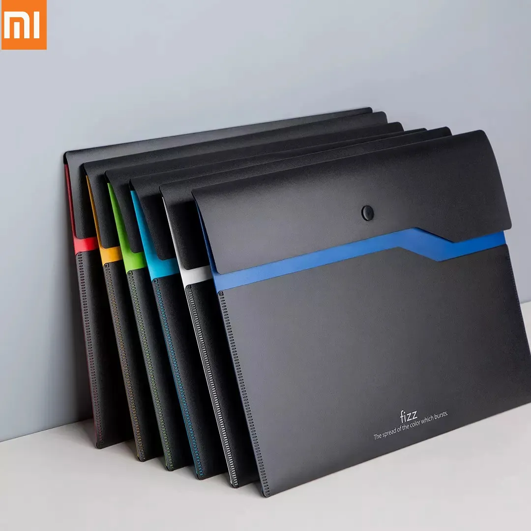 Xiaomi Fizz Filing Product A4 File Holder Organizer 2-Layer Large Capacity Document Bag Business Briefcase Office Supply