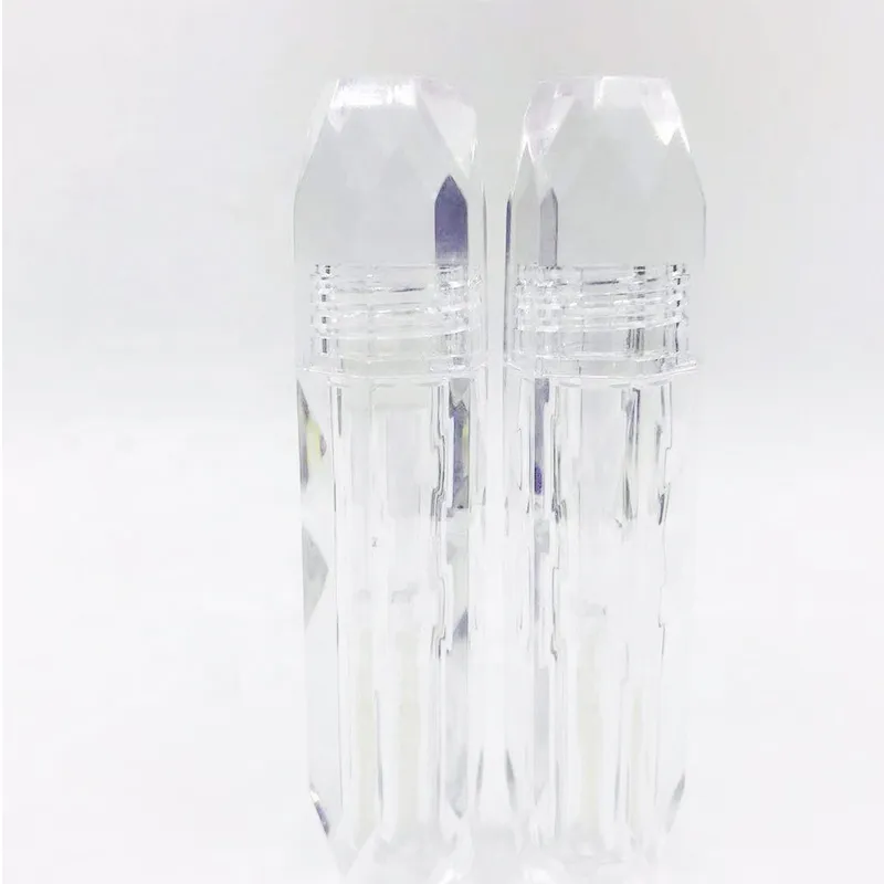 В целом косметической упаковки кристаллический бриллиант пустые трубки для губ 3 мл мини -прозрачный блеск для губ.