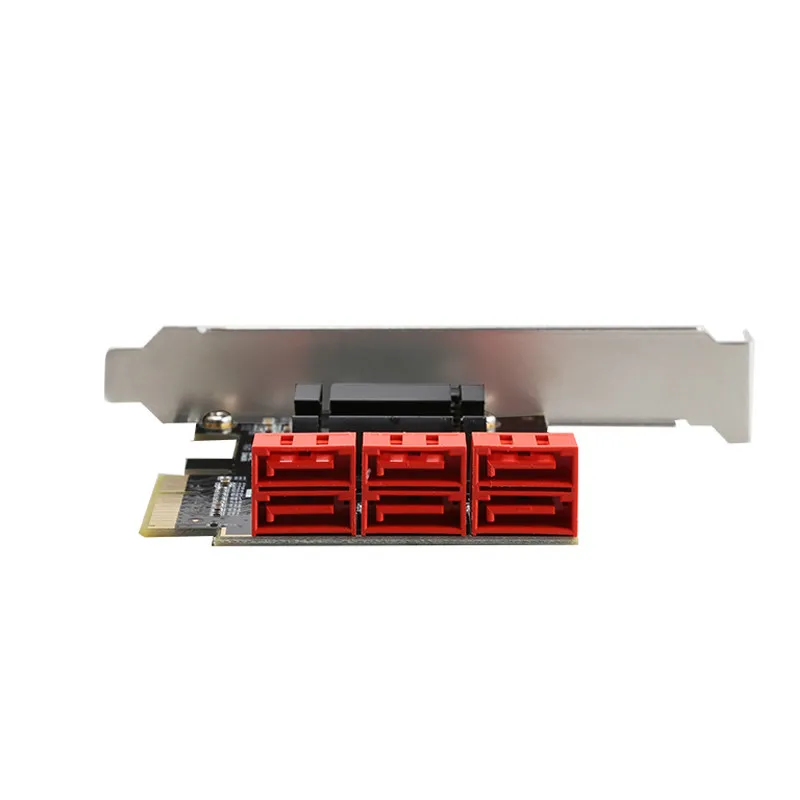 6 ports SATA 3 0 vers carte d'extension PCIe PCI express 4X Gen 3 PCI express adaptateur SATA convertisseur SATA 3 dissipateur de chaleur182k