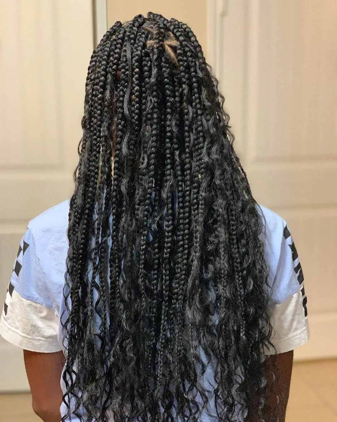 Caixa De Goddess Tranças Com Crochet Sintético Encaracolado Boêmio Com  Cachos 24inch Boho Trançou Extensão De Cabelo Trançado De $17,6