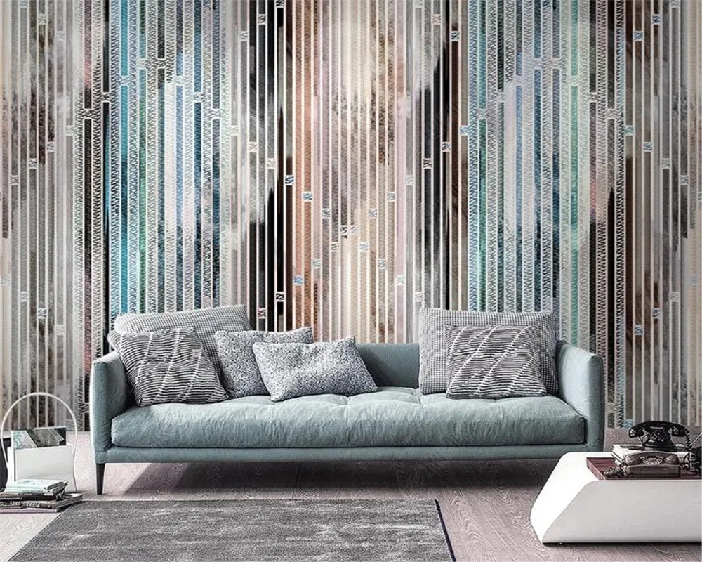 3d Duvar Kağıdı Vintage Modern Işık Lüks Geometrik Dikey Çizgili Duvar 3d Duvar Kağıdı Vintage Modern Işık Lüks Geometrik Dikey Çizgili Duvar