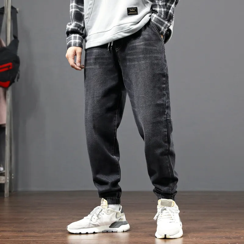 DHgate.com:Mens Japanese Loose-Fit Black/Gray Denim Cargo DHgate.com:Mens Japanese Loose-Fit Black/Gray Denim Cargo