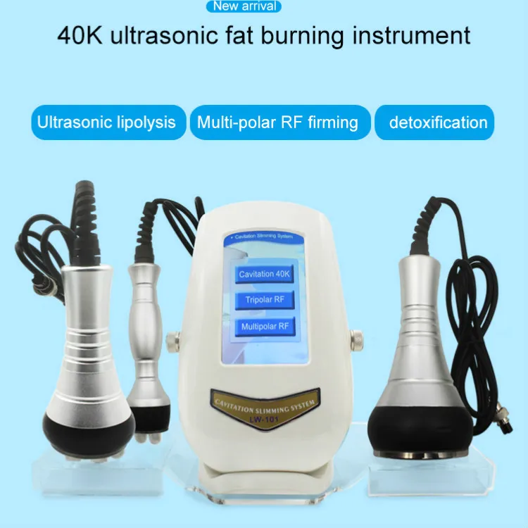 40K RF Hemma användningar av ultraljudskavitation Maskin Body Slimming Vakuumsystem Vikt Minska skönhetsmaskinen