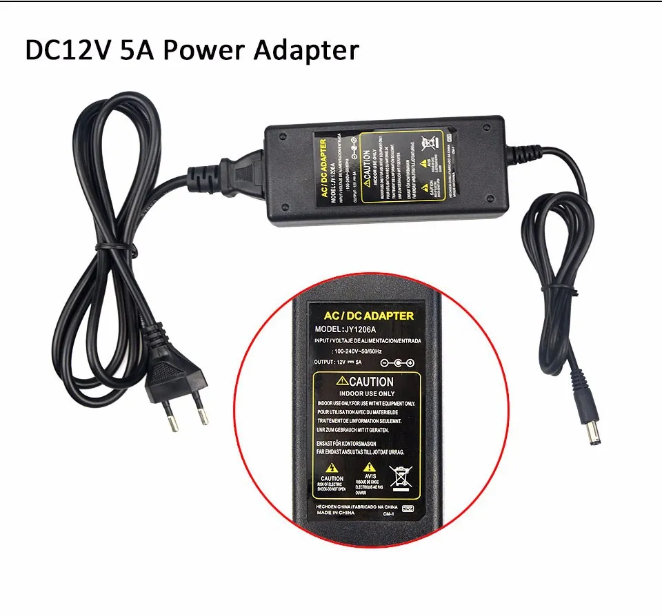 Adaptateur Secteur 5V 8A - Alimentation AC/DC 100-240V Pour Bande LED, Caméra, Routeur, Moniteur