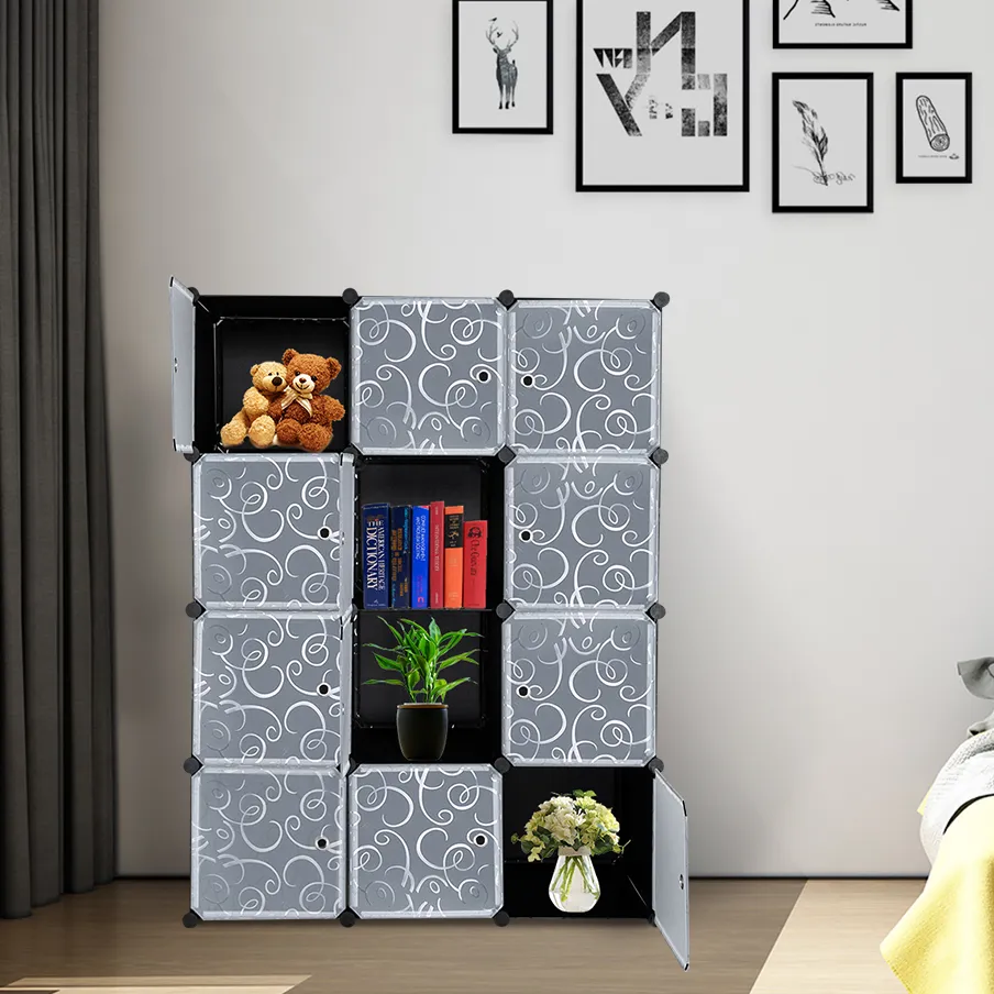 DIY Magic Stuk Storage Simple Finishing Cabinet Gratis Montage Hanging Garderobe Closet Home Storage