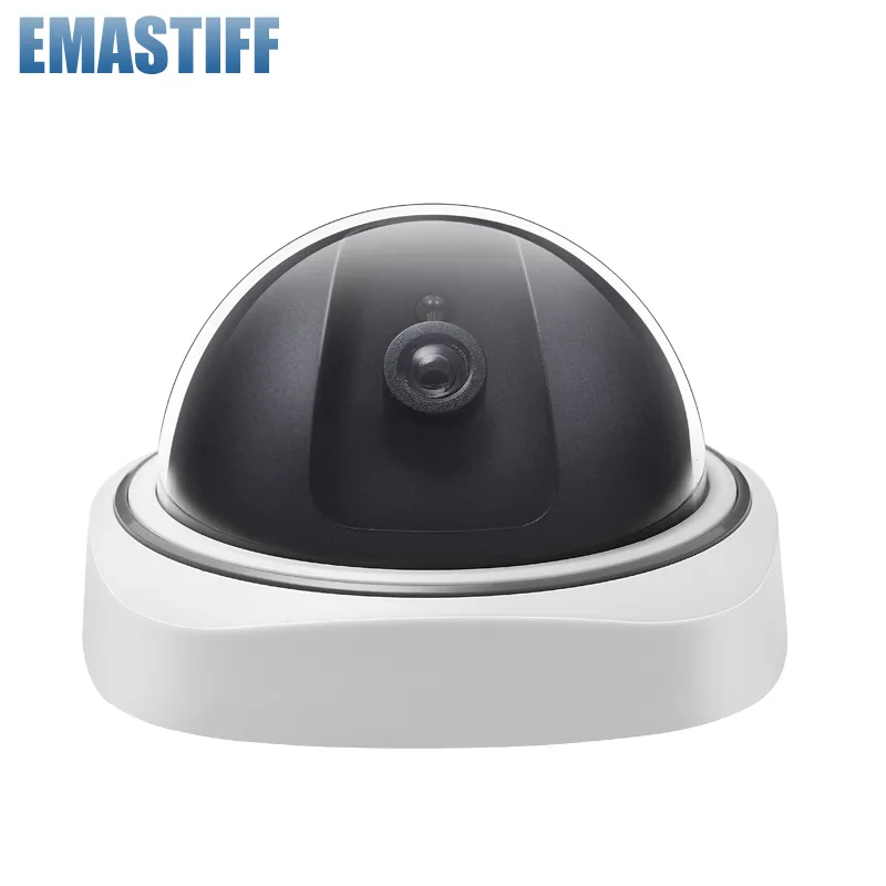 Inomhus / Utomhus Dummy Smart Surveillance Camera Hem Dome Vattentät Fake CCTV Säkerhetskamera med blinkande Röda LED-lampor