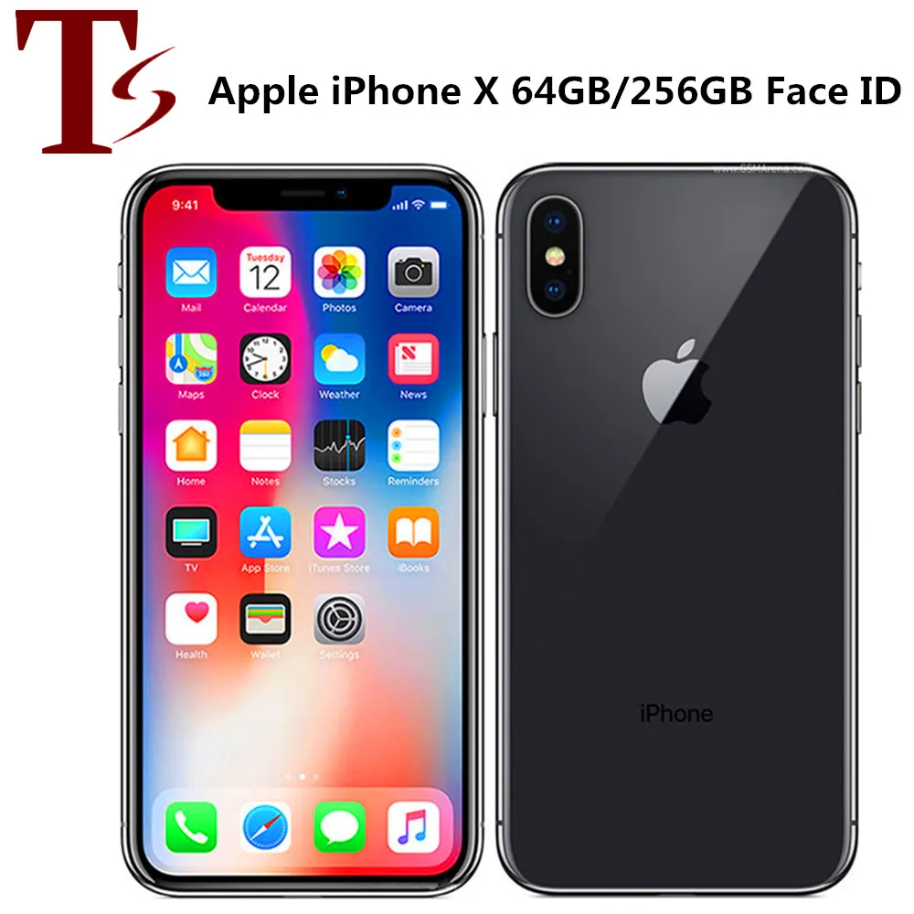 Oryginalny Apple iPhone x 5,8 cala A11 ID iOS HEXA Coxa 3GB RAM 64GB 256 GB ROM 12MP aparat odblokowany odnowiony smartfon 1PC