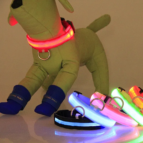 سلامة ليلية قابلة للتعديل LED Flash Dog Cold Awdter