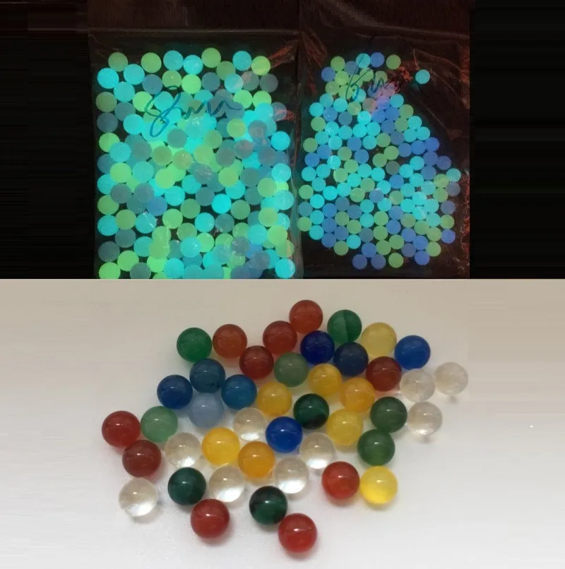 Neues Produkt, leuchtend leuchtender 6 mm 8 mm Quarz-Terp-Perlen-Kugeleinsatz mit buntem Glas-Terp-Top-Perlen-Perlen-Einsatz für Quarz-Räuchernägel