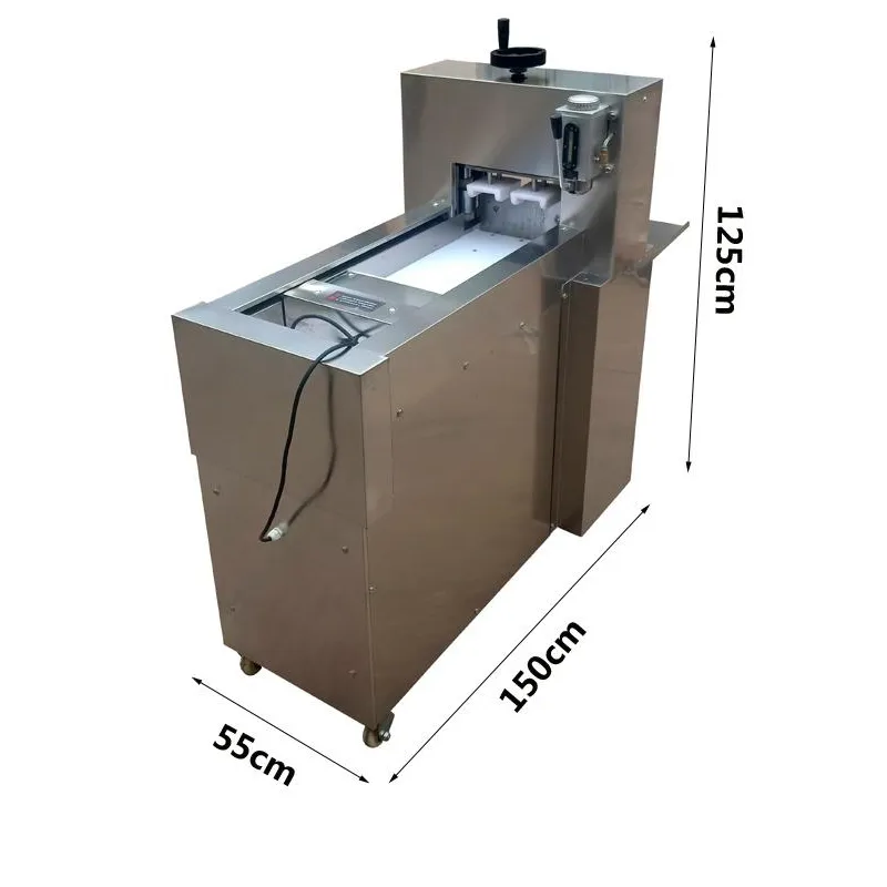 Höghastighet fryst köttskivmaskin CNC Automatisk lammskärning och rullande maskin
