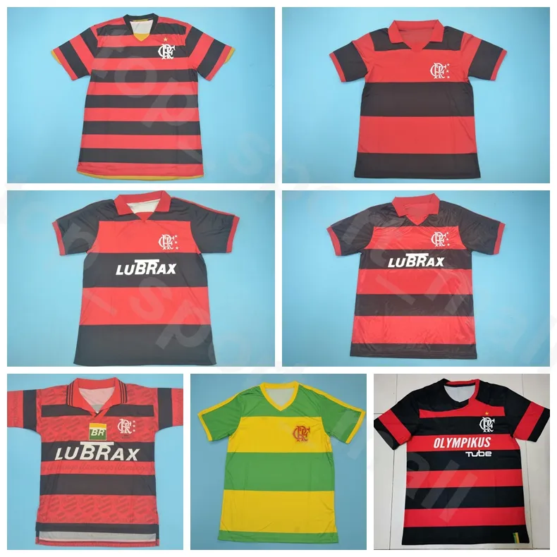 1982 1988 1990 1995 CR Flamenco retrier soccer jersey vintage Guerrero Diego 11 Romario 10 ADRIANO TEAM ROSSO BIANCO BIANCO CAMICIA KITS uniforme