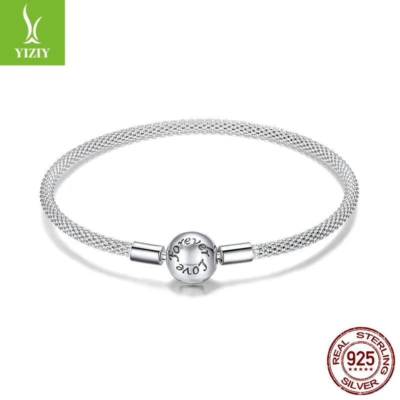 S925 silver bracelet female eternal love Korean version of simple fashion diy manual base chain