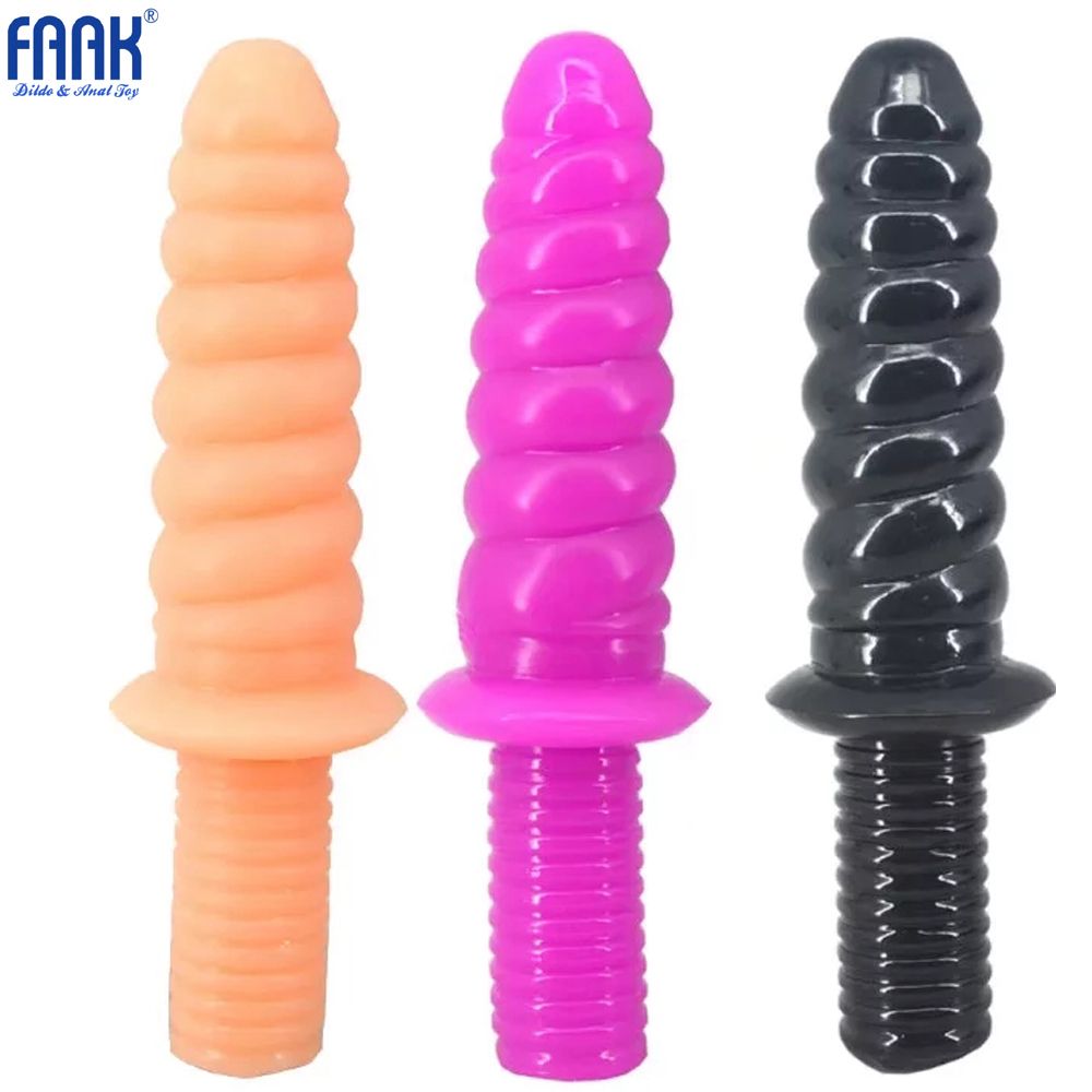 Nieuwe Conch Schroef Design Dildo Met Handvat Kunstmatige Penis Dick Vagina Anale Plug G Spot Stimuleer Vrouwelijke Masturbatie Seksspeeltje Voor Vrouwen Mannen Van 23,03 € DHgate Volwassen Foto Hq