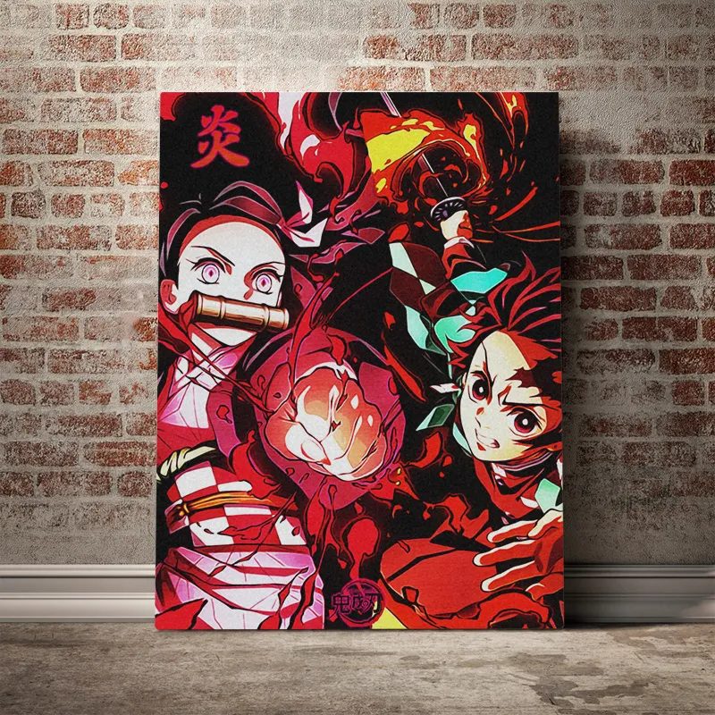 nezuko canvas painting