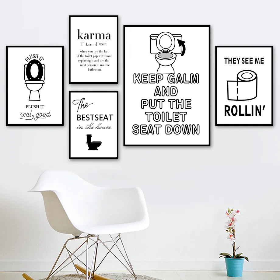 Poster Bagno, Poster Per Bagno, Poster Da Bagno, Poster Per Il - Foto 6