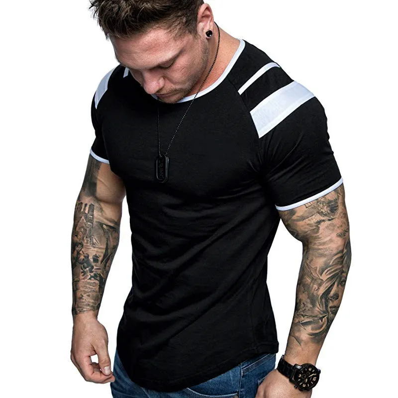 2020 Лето Мужская футболка с коротким рукавом Повседневная O-образный вырез футболки мужчин Streetwear Хип-хоп Мода Футболка Топы Tee Марка Мужская одежда
