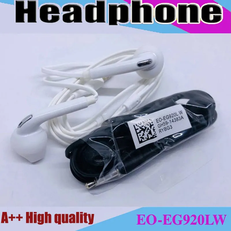 Earphones Premium Stereo Quality Factory Promotion For Samsung S7 S6 Edge Earphone Earbud Headset Headphones 3.5mm Non Packaging EO-EG920LW