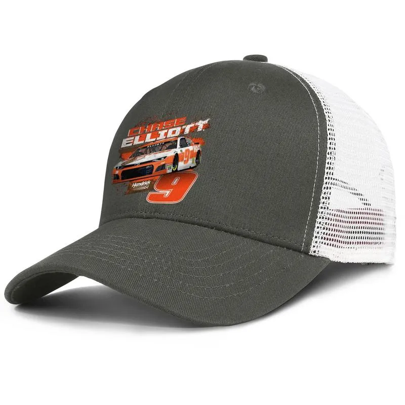 Chase Elliott #9 NASCAR MENS I KOBIETY Regulowany Projektowanie MESHCAP Trucker Vintage Niestandardowe modne baseballhats 2019 Contender Drive280f