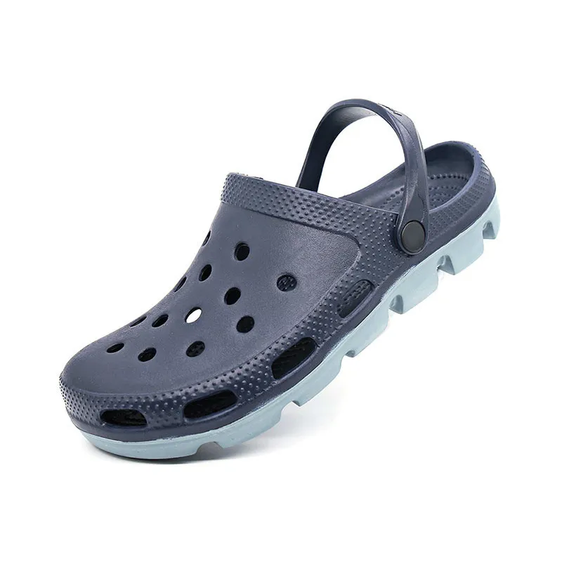 Coslony Summer 2019 Outdoor Slip on Men Beach Sandals Mens Clogs Garden Shoes Crox Sandal Man Clog Plus Size 48 49 MX200617