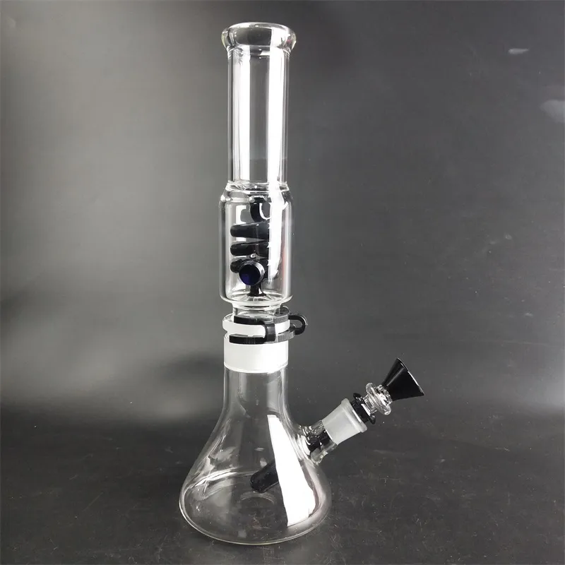 Уникальный стеклянный дымовой труб Bong Cookahs Buблизи Bent Tube Percolators Водные трубы DAB Стем Чаша для курения табака